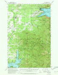 Athol, Idaho 1961 (1973) USGS Old Topo Map Reprint 15x15 ID Quad 238898