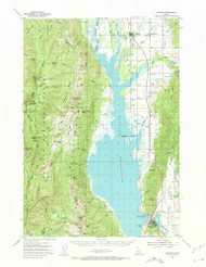 Cascade, Idaho 1954 (1956) USGS Old Topo Map Reprint 15x15 ID Quad 238973