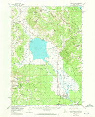 Henrys Lake, Idaho 1964 (1972) USGS Old Topo Map Reprint 15x15 ID Quad 239121