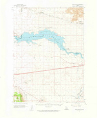 Lake Walcott, Idaho 1959 (1961) USGS Old Topo Map Reprint 15x15 ID Quad 239144