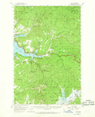 Lane, Idaho 1957 (1968) USGS Old Topo Map Reprint 15x15 ID Quad 239149