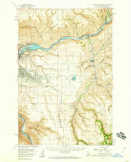 Lewiston Orchards, Idaho 1958 (1960) USGS Old Topo Map Reprint 15x15 ID Quad 239164
