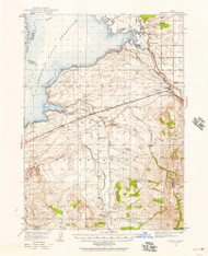 Michaud, Idaho 1934 (1957) USGS Old Topo Map Reprint 15x15 ID Quad 239182