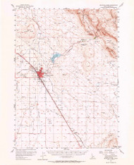 Mountain Home, Idaho 1956 (1965) USGS Old Topo Map Reprint 15x15 ID Quad 239197