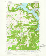 Plummer, Idaho 1957 (1966) USGS Old Topo Map Reprint 15x15 ID Quad 239234