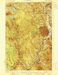 Averill, New Hampshire 1929 (1929a) USGS Old Topo Map 15x15 NH Quad