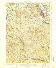 Concord, New Hampshire 1927 (1927) USGS Old Topo Map 15x15 NH Quad