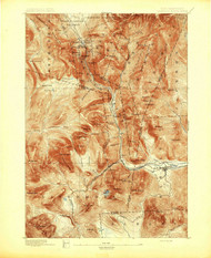 Crawford Notch, New Hampshire 1895 (1895) USGS Old Topo Map 15x15 NH Quad