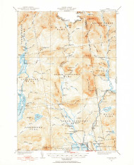 Cupsuptic, New Hampshire 1931 (1954) USGS Old Topo Map 15x15 NH Quad