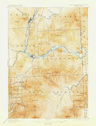 Gorham, New Hampshire 1893 (1904) USGS Old Topo Map 15x15 NH Quad
