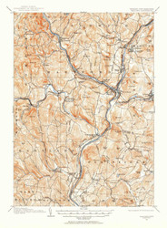 Hanover, New Hampshire 1906 (1956) USGS Old Topo Map 15x15 NH Quad