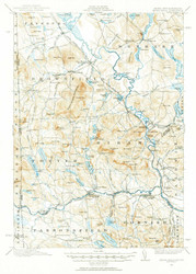 Kezar Falls, New Hampshire 1910 (1953) USGS Old Topo Map 15x15 NH Quad