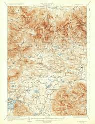 Mt. Chocorua, New Hampshire 1931 (1934) USGS Old Topo Map 15x15 NH Quad