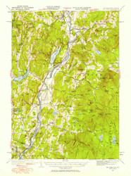 Mt. Cube, New Hampshire 1931 (1958) USGS Old Topo Map 15x15 NH Quad
