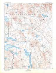 Newfield, New Hampshire 1891 (1891) USGS Old Topo Map 15x15 NH Quad