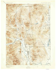 North Conway, New Hampshire 1894 (1894) USGS Old Topo Map 15x15 NH Quad