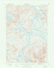 Oquossoc, New Hampshire 1940 (1976) USGS Old Topo Map 15x15 NH Quad