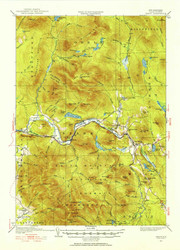 Percy, New Hampshire 1930 (1953) USGS Old Topo Map 15x15 NH Quad