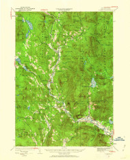 Rumney, New Hampshire 1928 (1962) USGS Old Topo Map 15x15 NH Quad
