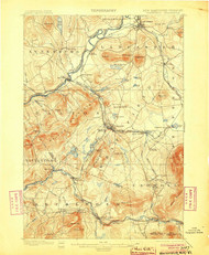 Whitefield, New Hampshire 1900 (1904) USGS Old Topo Map 15x15 NH Quad