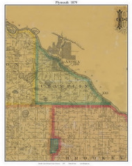 Champlin - Anoka, Hennepin Co. Minnesota 1879 Old Town Map Custom Print - Hennepin Co