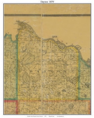 Dayton, Hennepin Co. Minnesota 1879 Old Town Map Custom Print - Hennepin Co