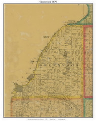 Greenwood, Hennepin Co. Minnesota 1879 Old Town Map Custom Print - Hennepin Co