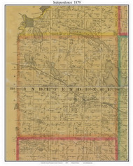 Independence, Hennepin Co. Minnesota 1879 Old Town Map Custom Print - Hennepin Co