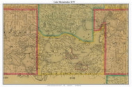 Lake Minnetonka, Hennepin Co. Minnesota 1879 Old Town Map Custom Print - Hennepin Co