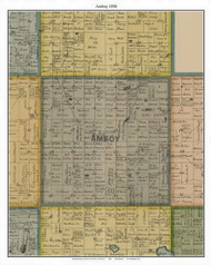 Amboy, Cottonwood Co. Minnesota 1898 Old Town Map Custom Print - Cottonwood Co.