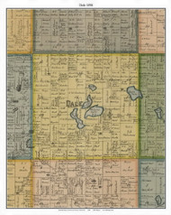 Dale - Harders Lake, Cottonwood Co. Minnesota 1898 Old Town Map Custom Print - Cottonwood Co.