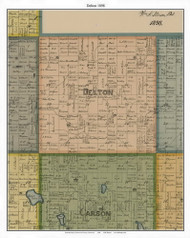 Delton, Cottonwood Co. Minnesota 1898 Old Town Map Custom Print - Cottonwood Co.
