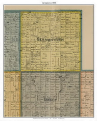 Germantown, Cottonwood Co. Minnesota 1898 Old Town Map Custom Print - Cottonwood Co.