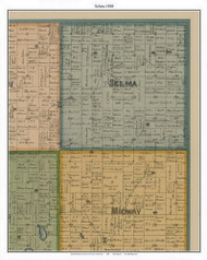 Selma, Cottonwood Co. Minnesota 1898 Old Town Map Custom Print - Cottonwood Co.
