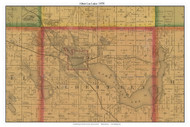 Albert Lea Lakes - Pickerel Lake, Freeborn Co. Minnesota 1878 Old Town Map Custom Print - Freeborn Co.
