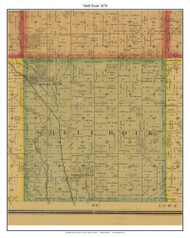 Shell Rock - Gordonsville, Freeborn Co. Minnesota 1878 Old Town Map Custom Print - Freeborn Co.