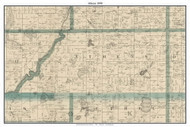 Athens, Isanti Co. Minnesota 1898 Old Town Map Custom Print - Isanti Co.