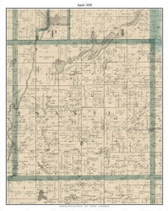 Isanti, Isanti Co. Minnesota 1898 Old Town Map Custom Print - Isanti Co.