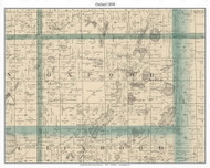 Oxford, Isanti Co. Minnesota 1898 Old Town Map Custom Print - Isanti Co.