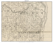 Hokah, Houston Co. Minnesota 1871 Old Town Map Custom Print - Houston Co.