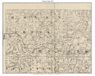 Money Creek, Houston Co. Minnesota 1871 Old Town Map Custom Print - Houston Co.