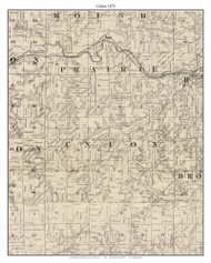 Union, Houston Co. Minnesota 1871 Old Town Map Custom Print - Houston Co.