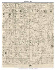 Wilmington, Houston Co. Minnesota 1871 Old Town Map Custom Print - Houston Co.