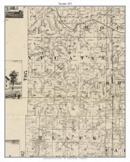 Yucatan, Houston Co. Minnesota 1871 Old Town Map Custom Print - Houston Co.