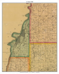 LeSueur, LeSuer Co. Minnesota 1880 Old Town Map Custom Print - LeSuer Co.