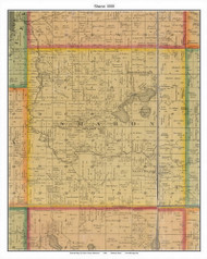 Sharon, LeSuer Co. Minnesota 1880 Old Town Map Custom Print - LeSuer Co.