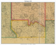 Washington, LeSuer Co. Minnesota 1880 Old Town Map Custom Print - LeSuer Co.