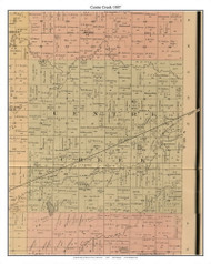 Centre Creek, Martin Co. Minnesota 1887 Old Town Map Custom Print - Martin Co.