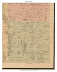 East Chain, Martin Co. Minnesota 1887 Old Town Map Custom Print - Martin Co.