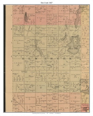 Elm Creek, Martin Co. Minnesota 1887 Old Town Map Custom Print - Martin Co.